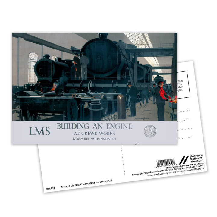 Building an Engine at Crewe Works Postcard Pack of 8
