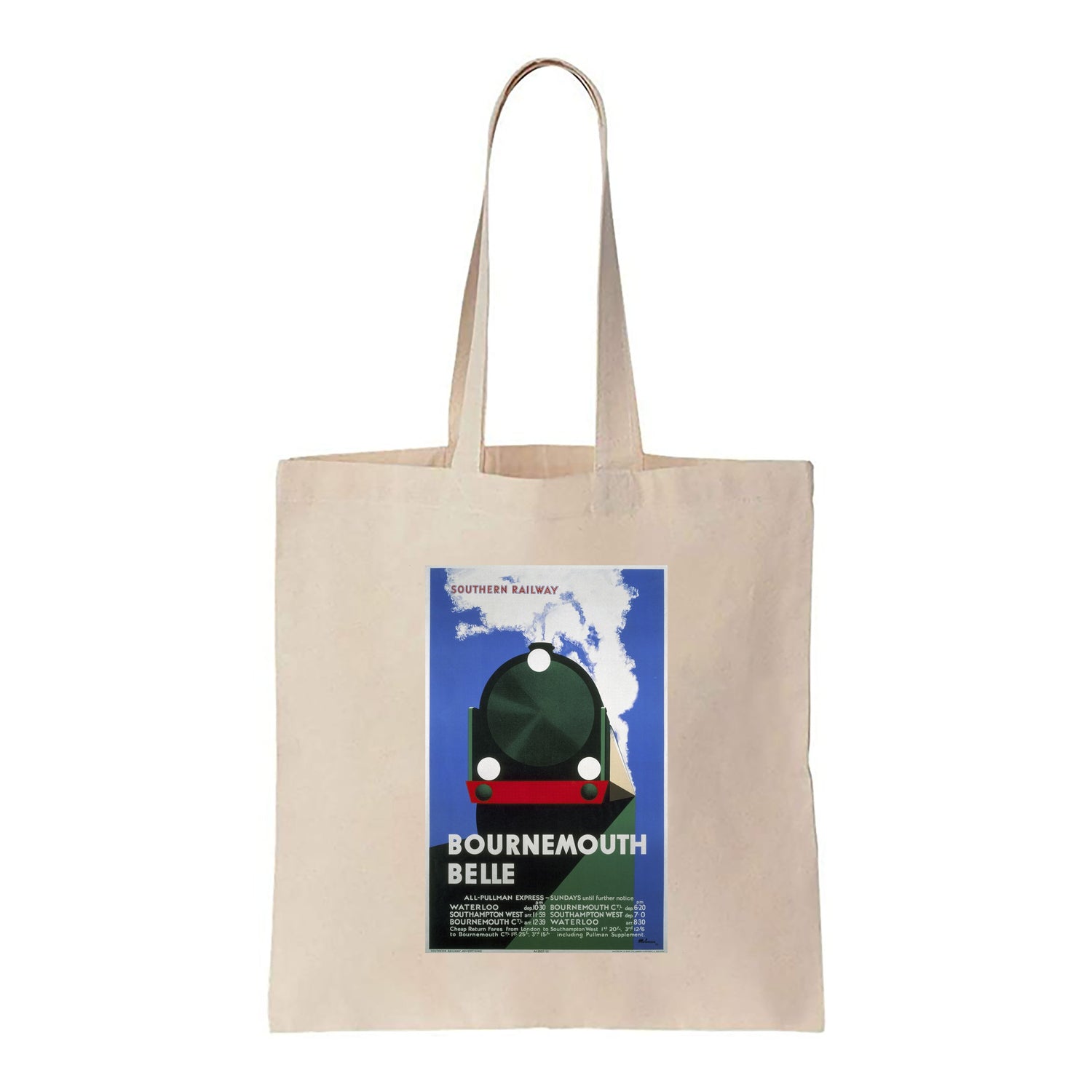 Bournemouth Belle - Southern Railway - Canvas Tote Bag