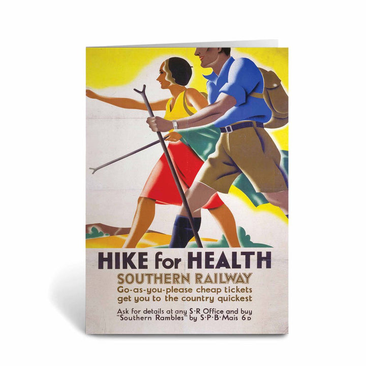 Hike for Health Southern Railway Greeting Card