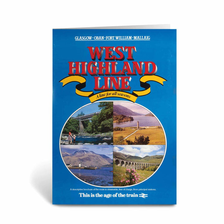 West Highland Line - Glasgow, Oban, Fort William, Mallaig Greeting Card