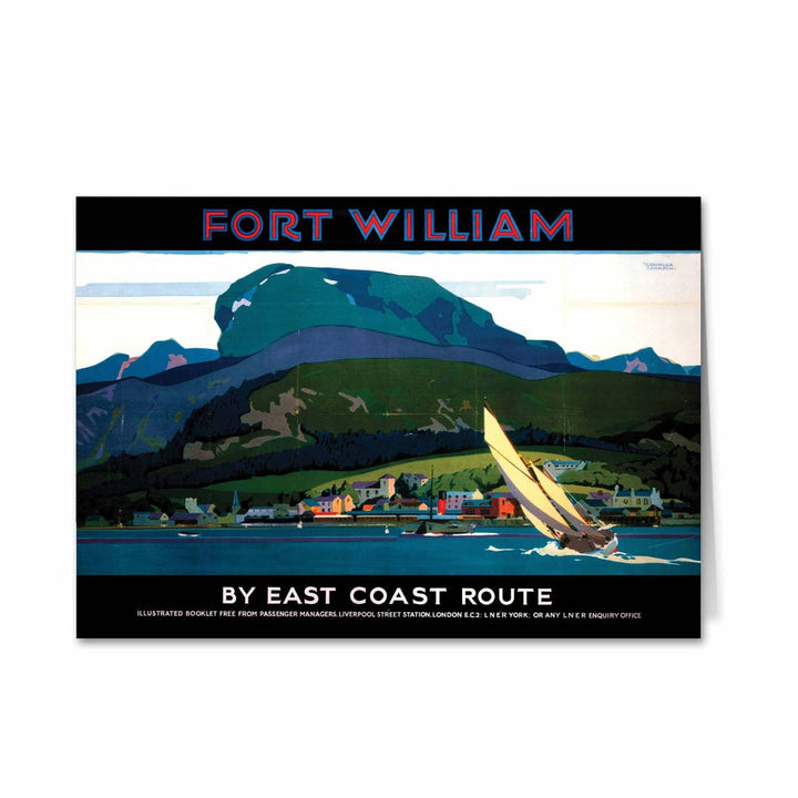 Fort William by East Coast Route Greeting Card