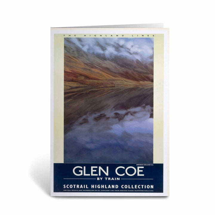 Glen Coe by Train Highland Lines Greeting Card