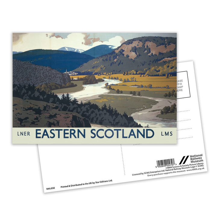 Eastern Scotland LNER LMS Postcard Pack of 8