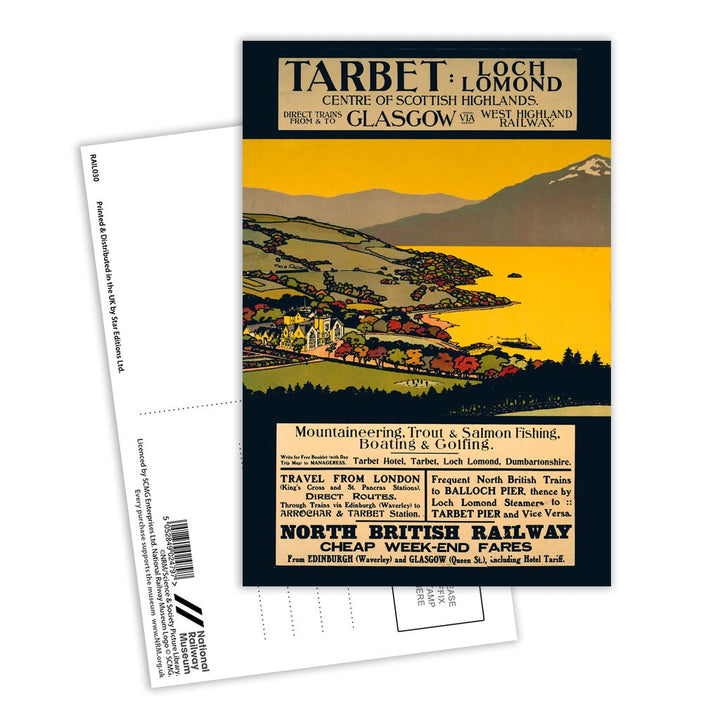 Tarbet Loch Lomond Postcard Pack of 8