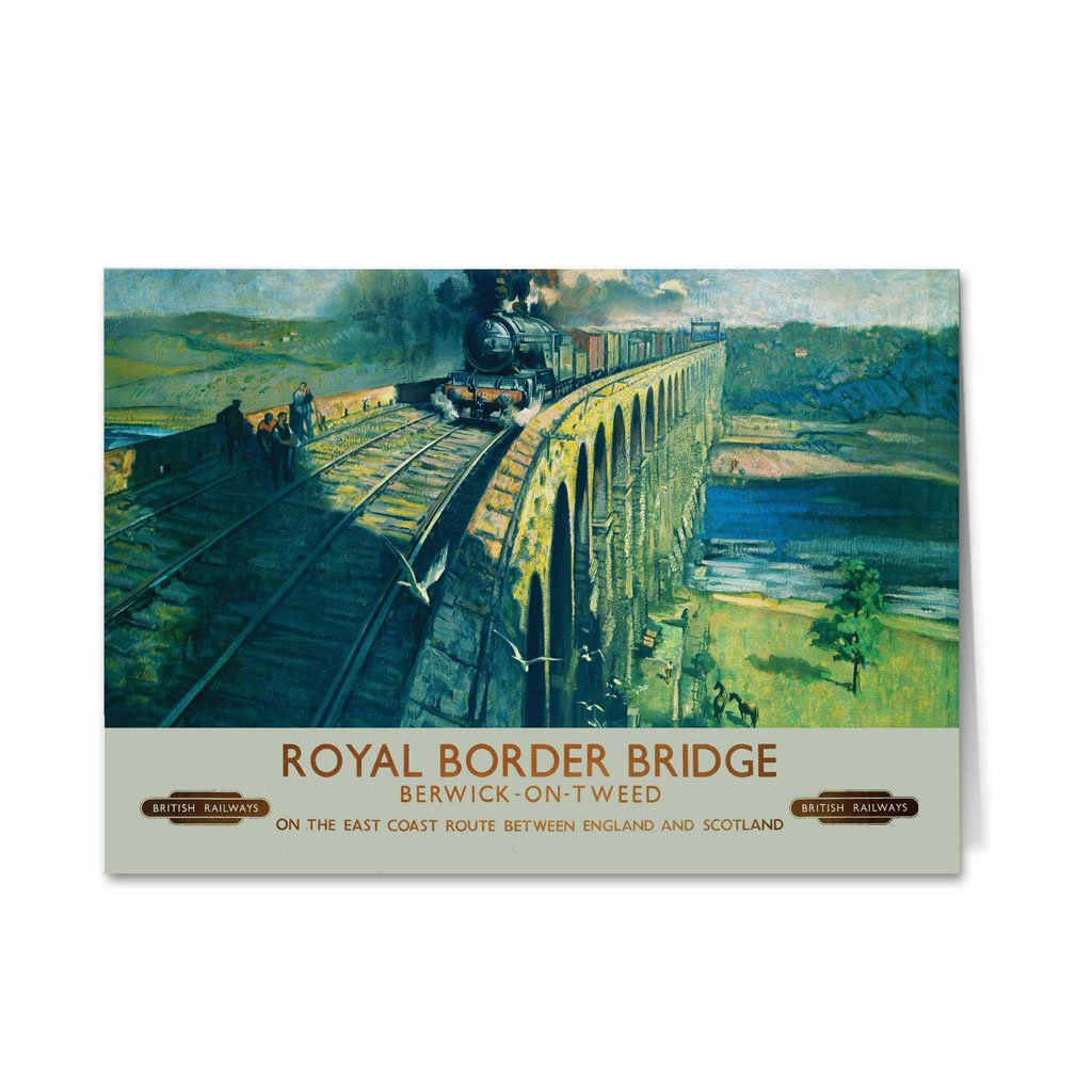 Royal Border Bridge Berwick on tweed Greeting Card