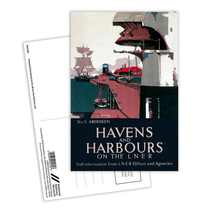 Havens and Harbours Aberdeen Postcard Pack of 8