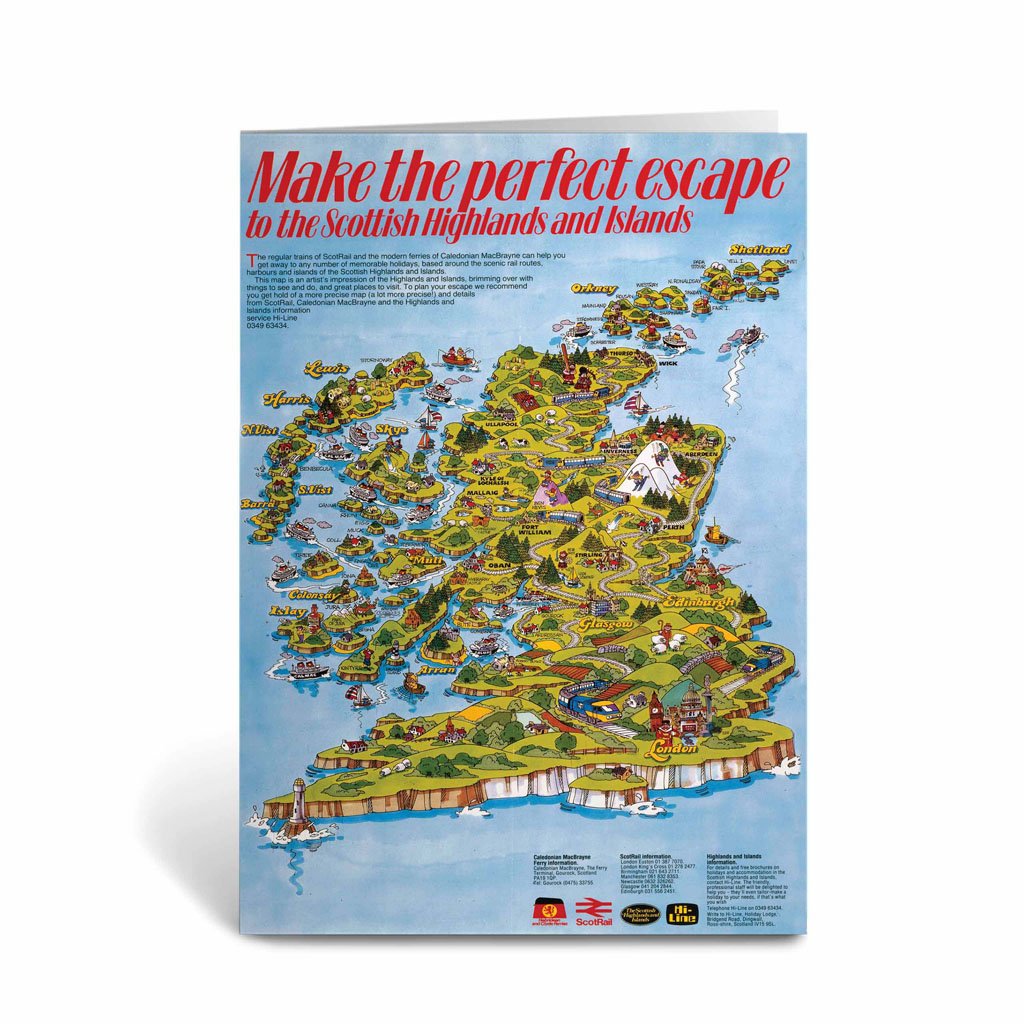 Make the perfect escape Scotland Greeting Card