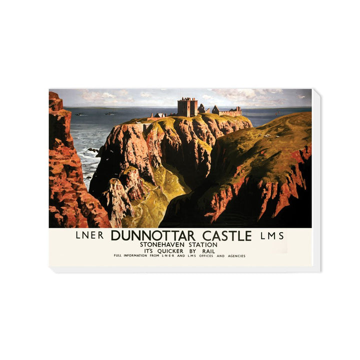 Dunnottar Castle Stonehaven Station LNER LMS - Canvas