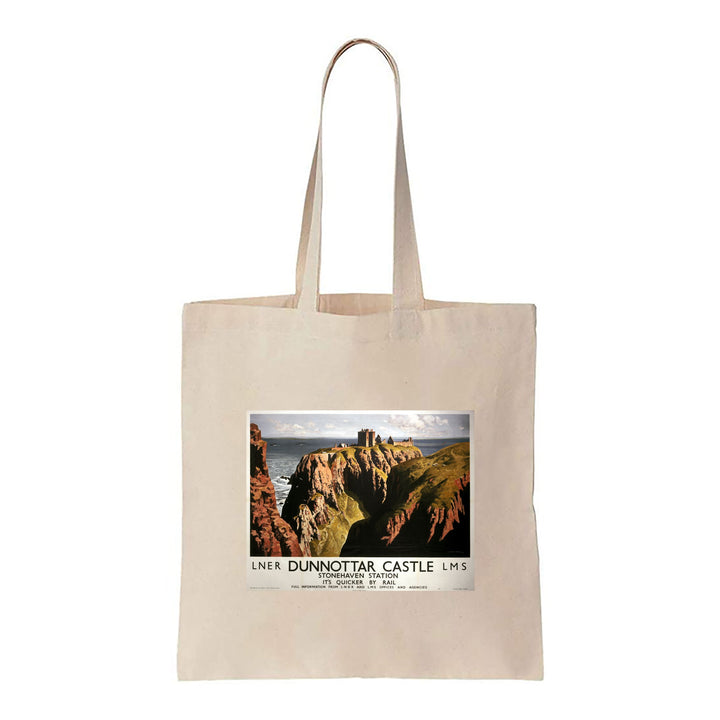 Dunnottar Castle Stonehaven Station LNER LMS - Canvas Tote Bag
