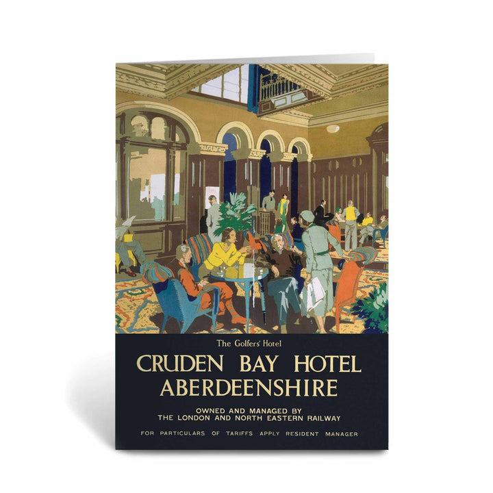 Cruden Bay Hotel Aberdeenshire Greeting Card