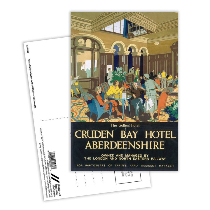 Cruden Bay Hotel Aberdeenshire Postcard Pack of 8