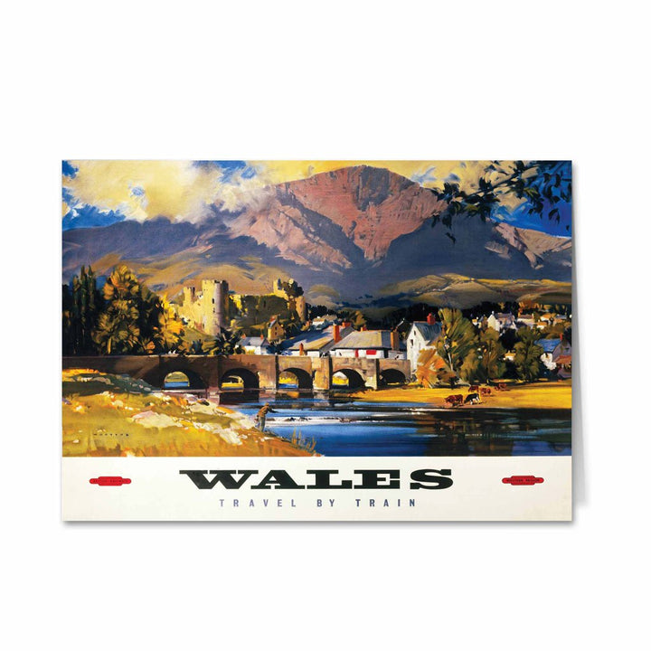 Wales Travel by Train Greeting Card