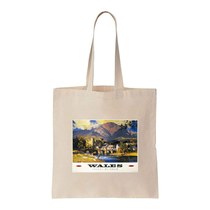 Wales Travel by Train - Canvas Tote Bag