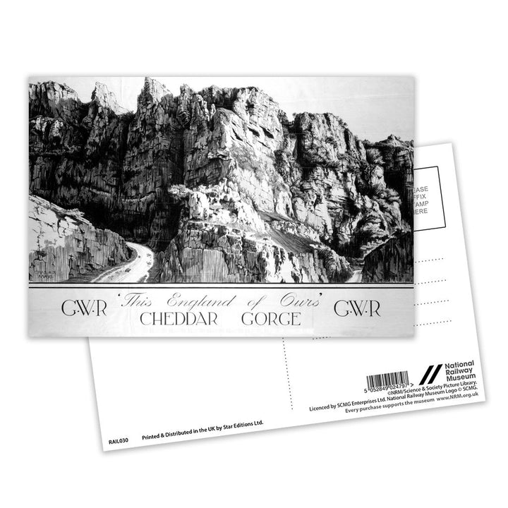 Cheddar Gorge GWR Postcard Pack of 8