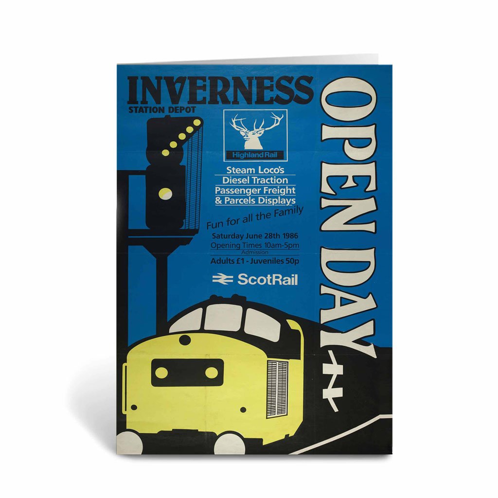 Inverness Station Depot Open Day Greeting Card