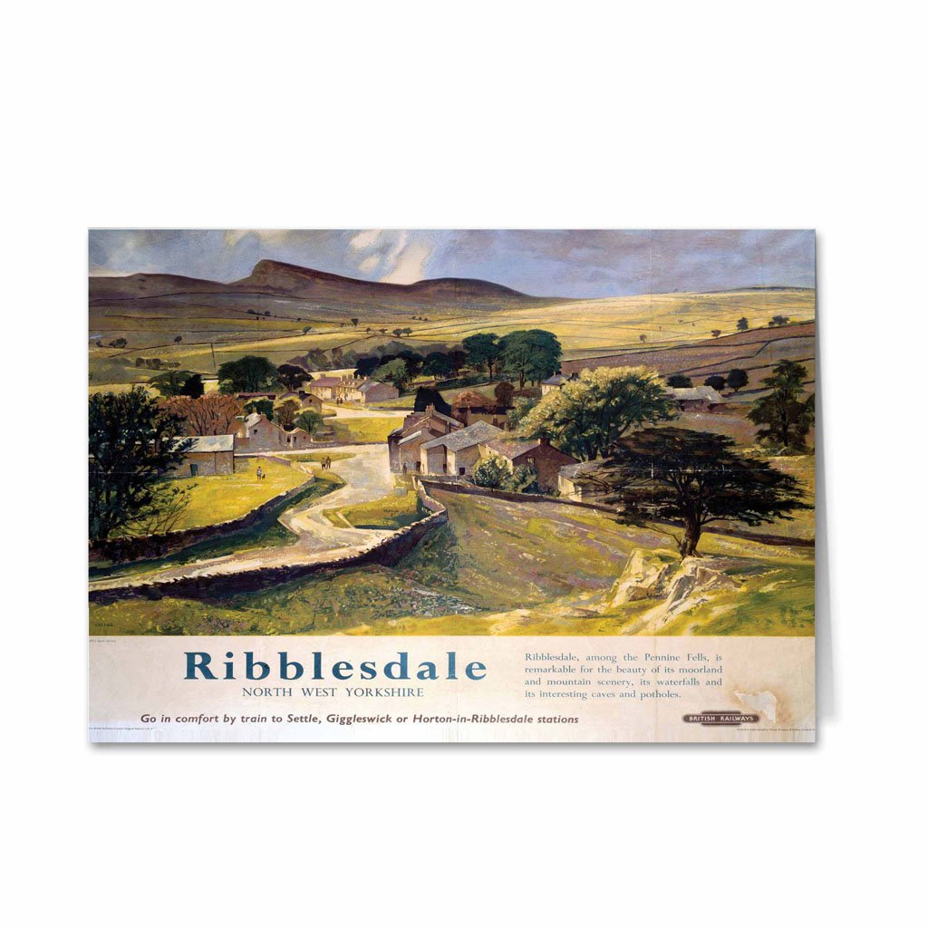 Ribblesdale, North West Yorkshire Greeting Card