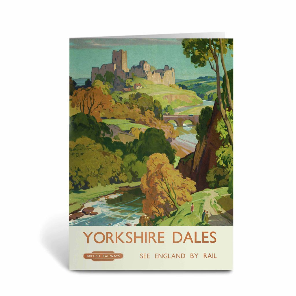 Yorkshire Dales see England by Rail Greeting Card