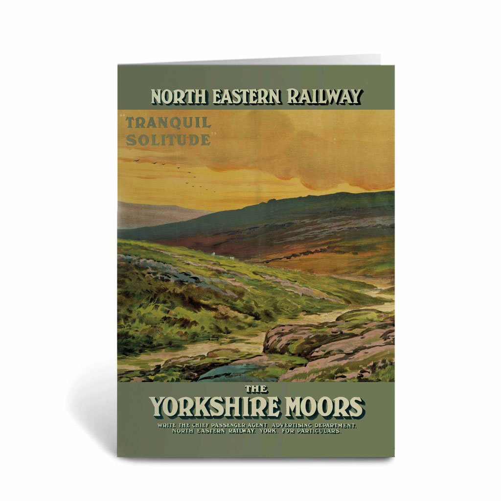 The Yorkshire Moors - Tranquil Solitude Greeting Card