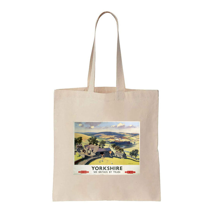 Yorkshire See Britain by Train - Canvas Tote Bag