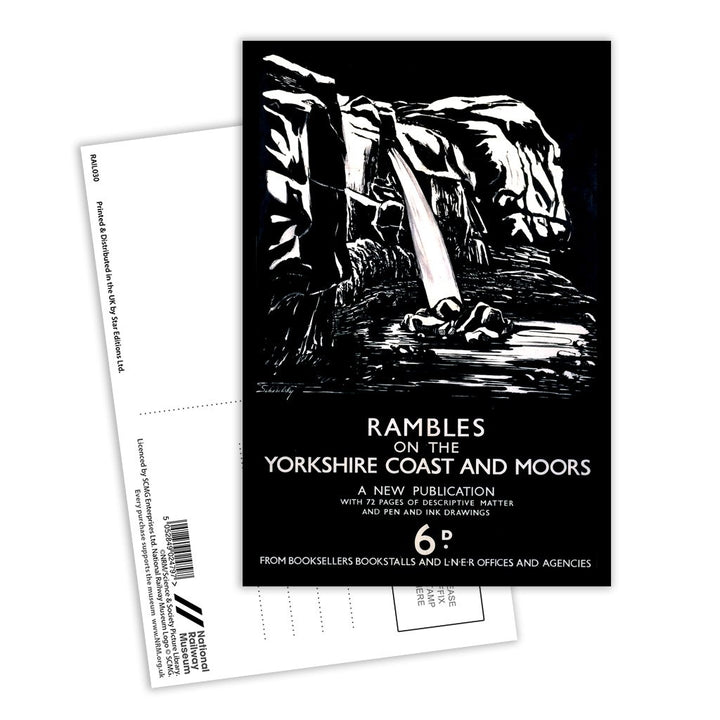 Rambles on the Yorkshire Coast and Moors Postcard Pack of 8