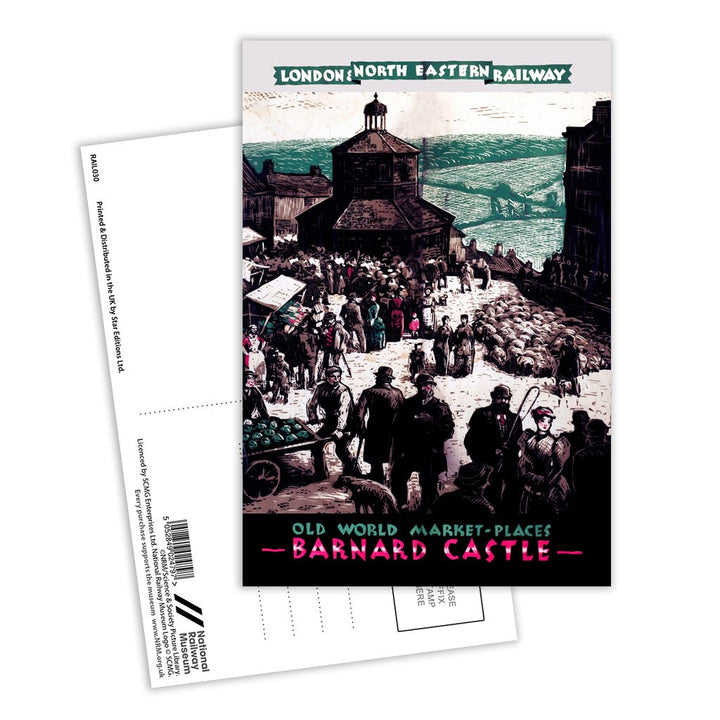 Barnard Castle LNER Teesdale Postcard Pack of 8