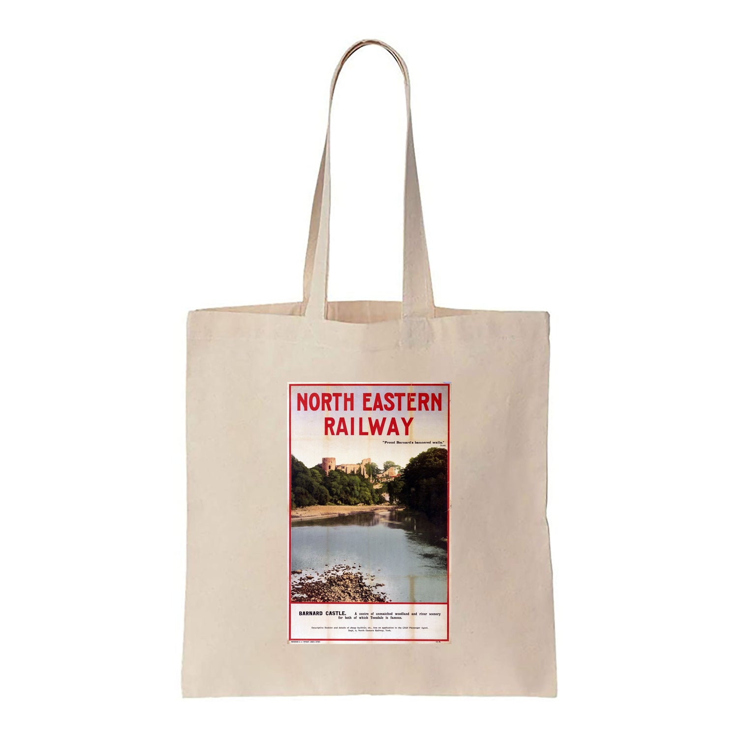 Barnard Castle LNER Teesdale - Canvas Tote Bag