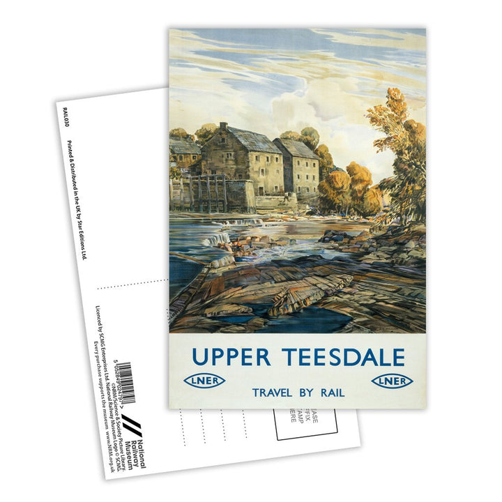 Upper Teesdale LNER Postcard Pack of 8