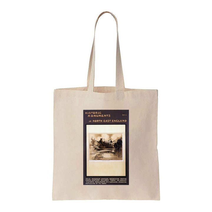 Historic Monuments in North East England No 1 - Barnard Castle, Teesdale - Canvas Tote Bag