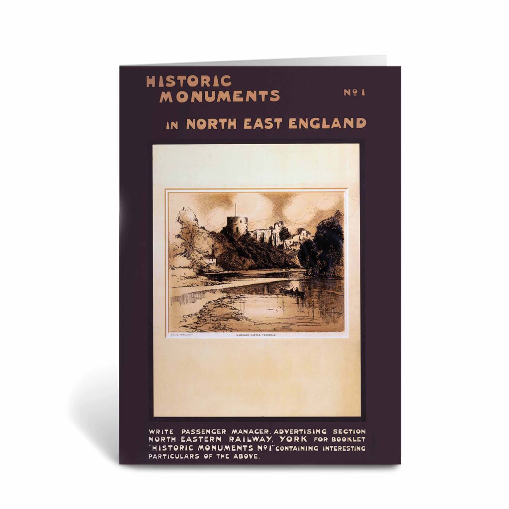 Historic Monuments in North East No 1 Barnard Castle Greeting Card