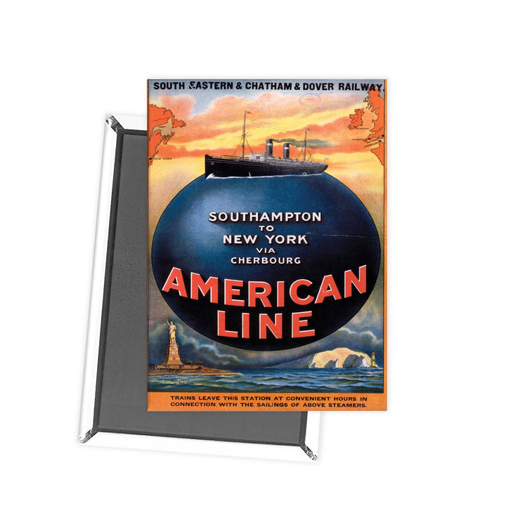 American Line Fridge Magnet