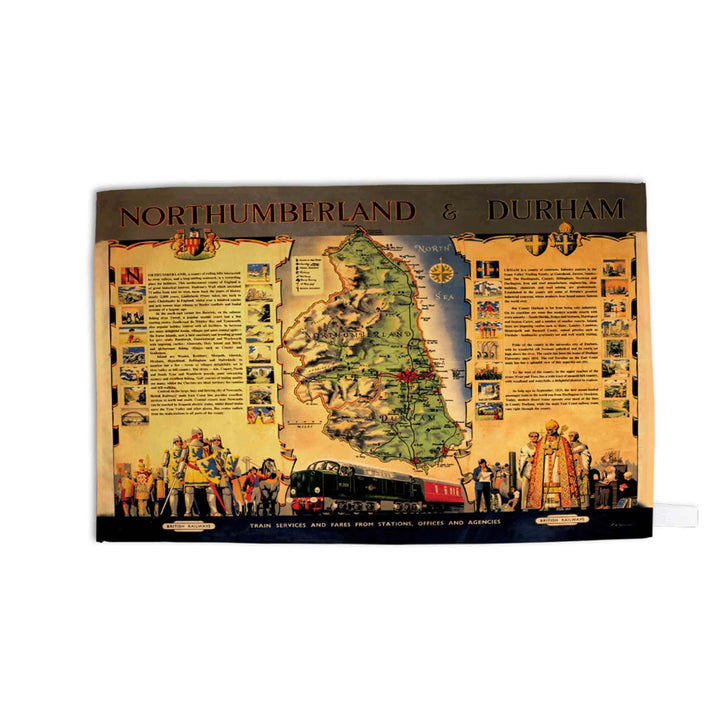 Northumberland and Durham LNER - Tea Towel