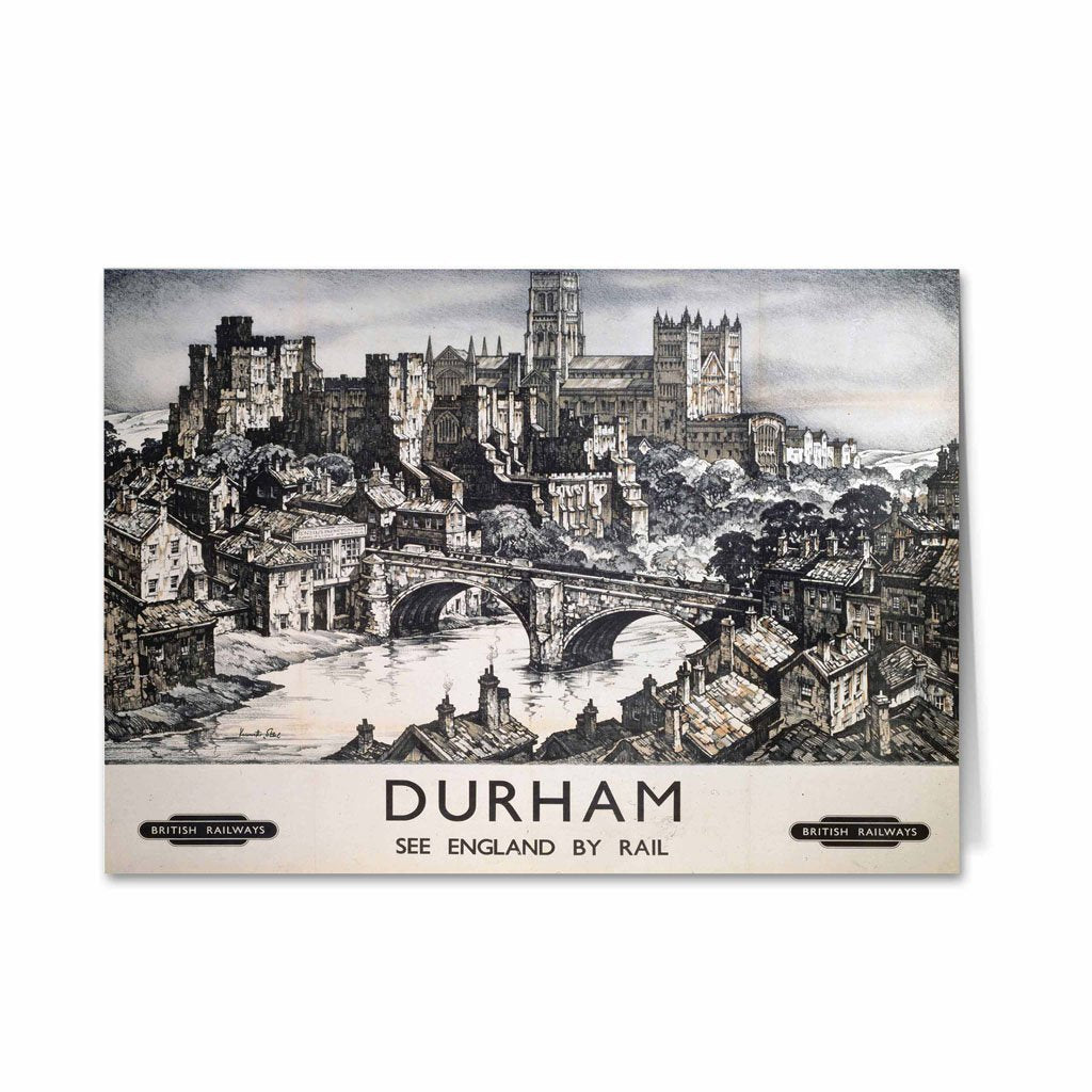 Durham See England by Rail Greeting Card