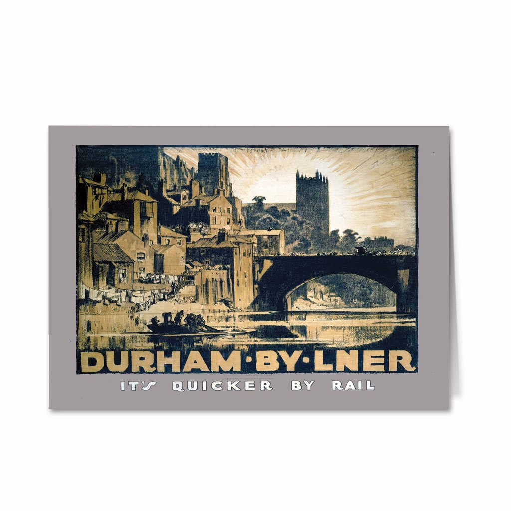 Durham by LNER Greeting Card