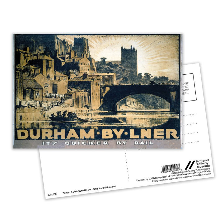Durham by LNER Postcard Pack of 8