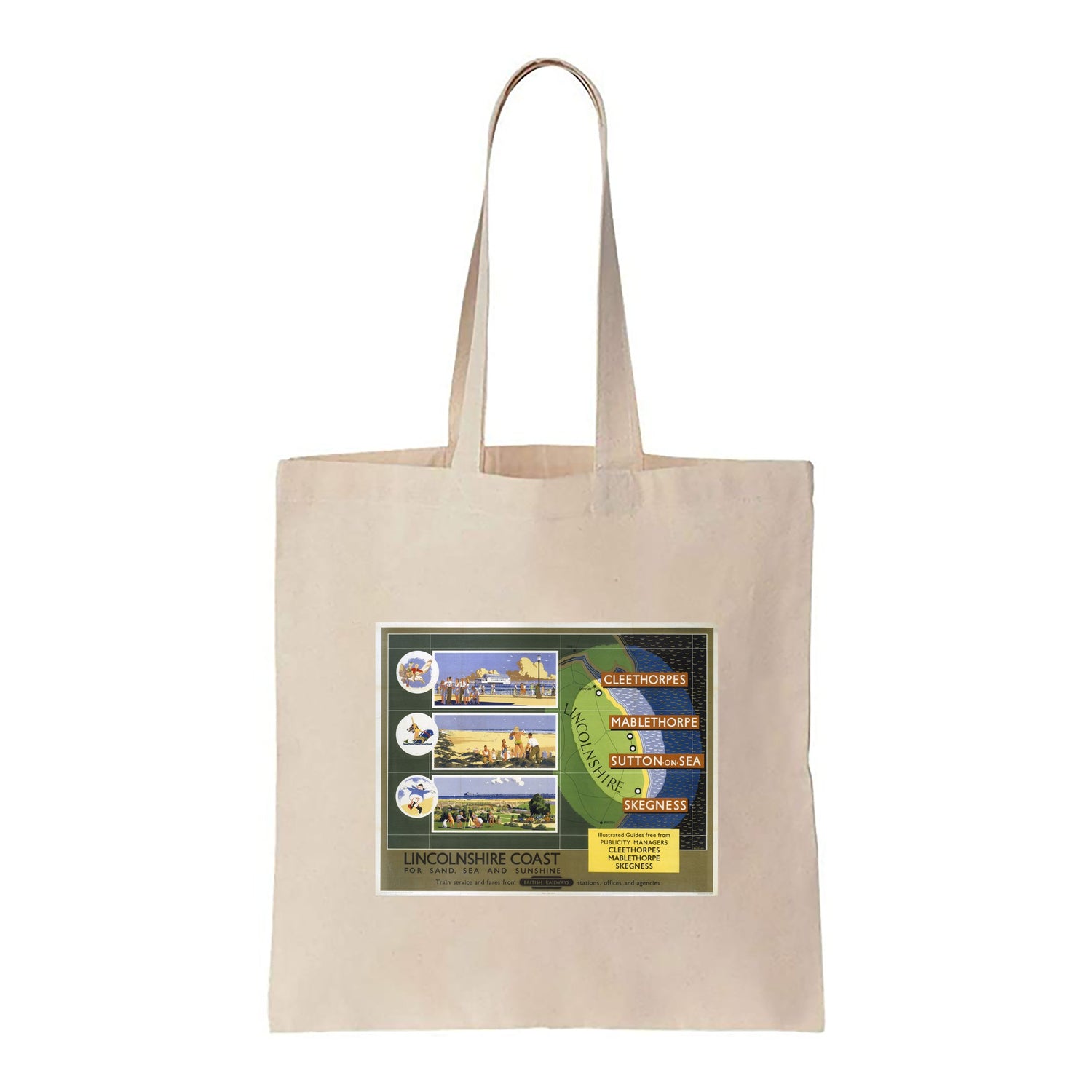 Lincolnshire Coast - Cleethorpes, Mablethorpe, Skegness - Canvas Tote Bag