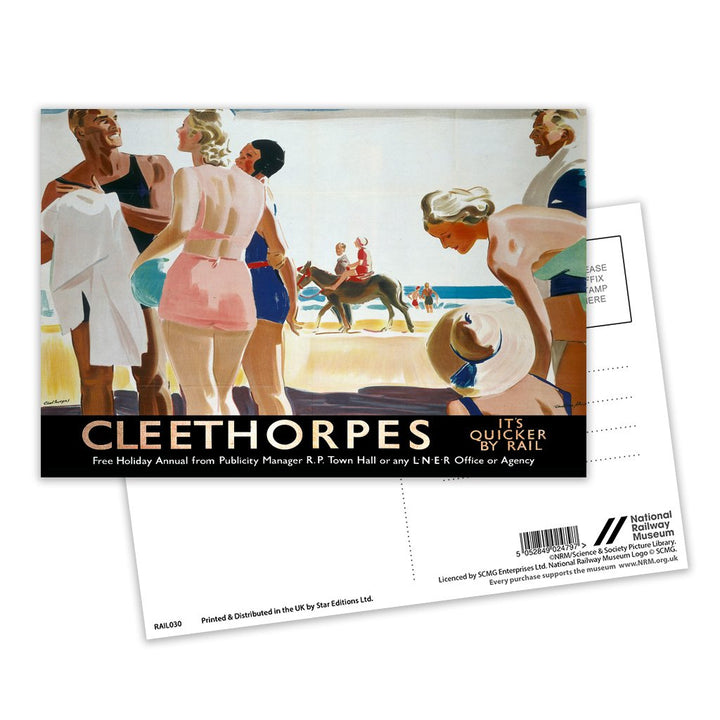Cleethorpes It's Quicker By Rail Postcard Pack of 8
