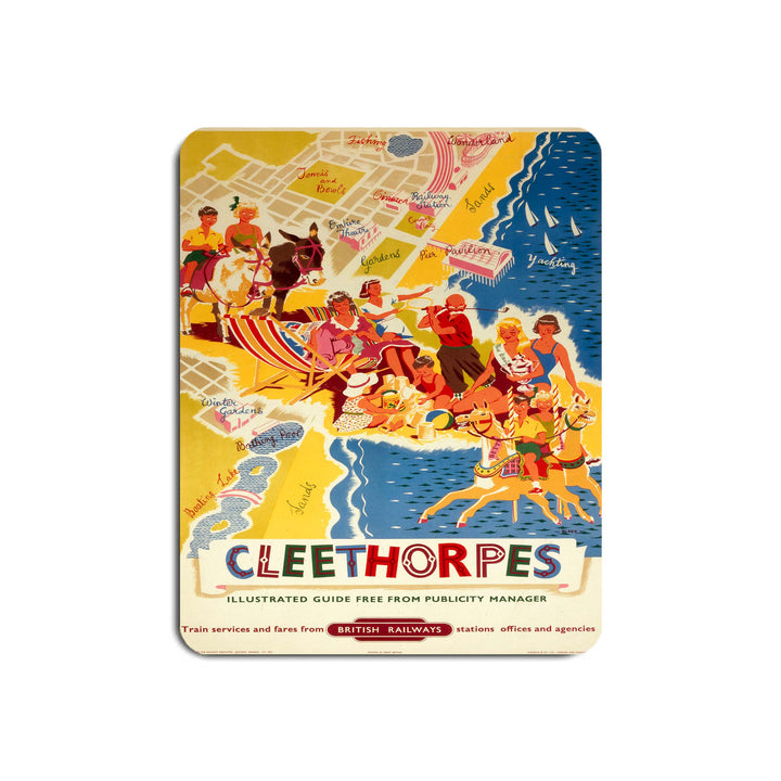 Cleethorpes Illustrated - It's Quicker By Rail - Mouse Mat