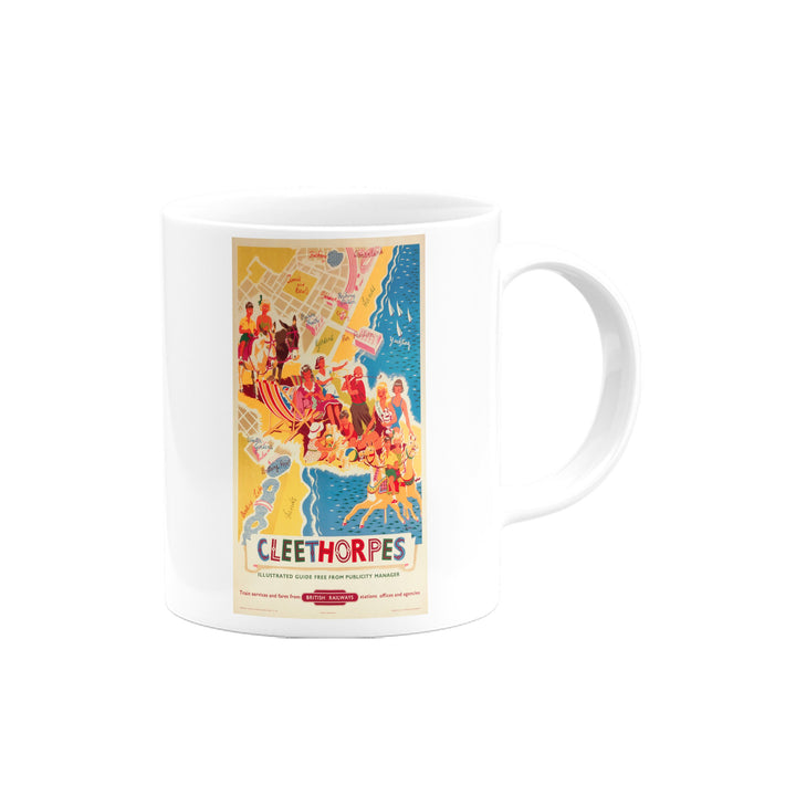Cleethorpes Illustrated - It's Quicker By Rail Mug