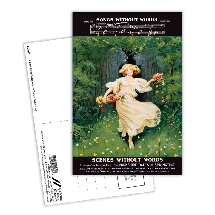 Yorkshire Dales in Springtime - Songs Without Words Postcard Pack of 8