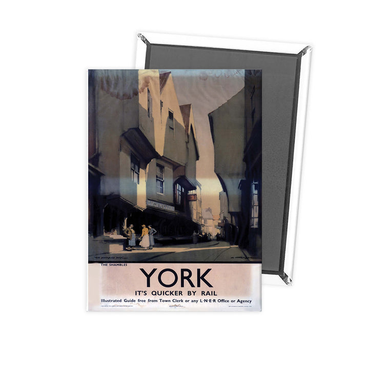 York Street Scene Fridge Magnet