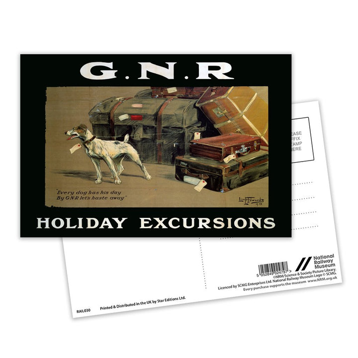Every Dog has his Day - GNR Holiday Excursions Postcard Pack of 8