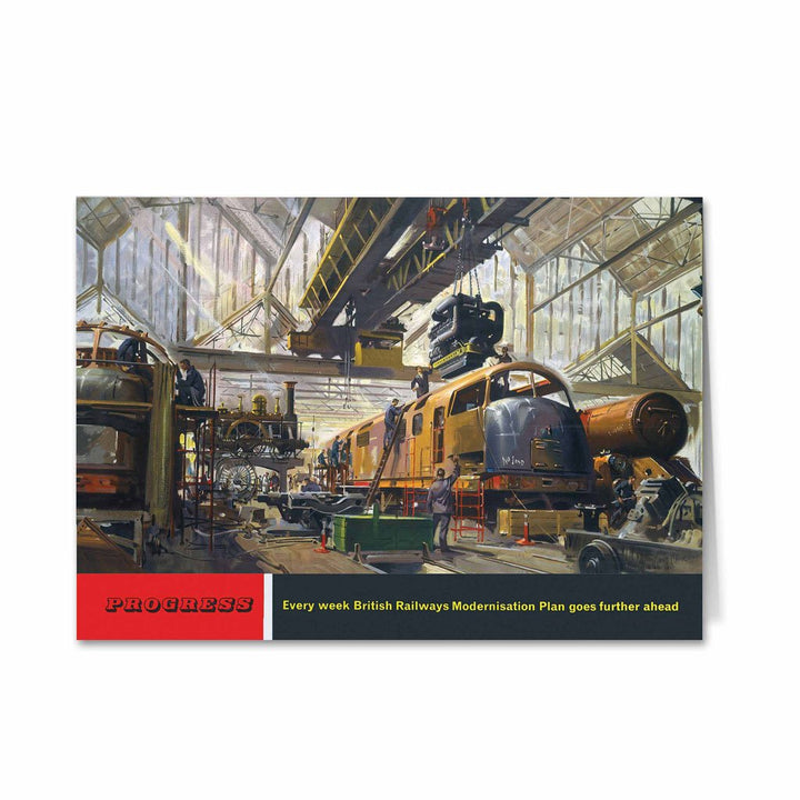 Progress - Modernisation Plan British Railways Greeting Card
