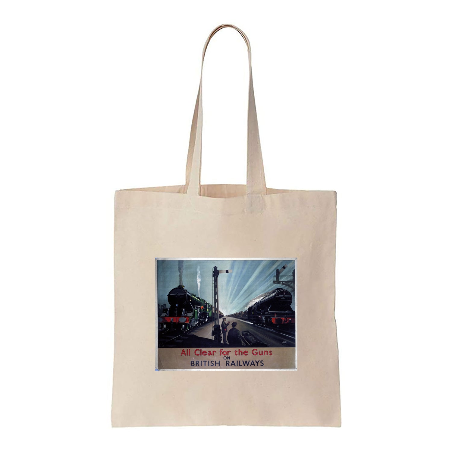 All Clear for the Guns on British Railways - Canvas Tote Bag