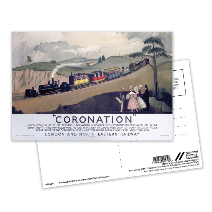 Coronation LNER Postcard Pack of 8