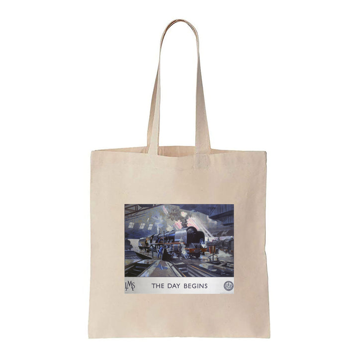 The Day Begins LMS Engine - Canvas Tote Bag