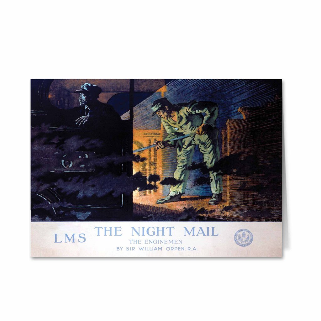The Night Mail - The Enginemen LMS Greeting Card