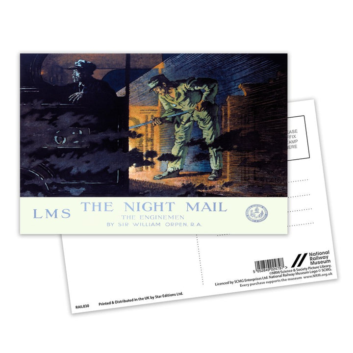 The Night Mail - The Enginemen LMS Postcard Pack of 8