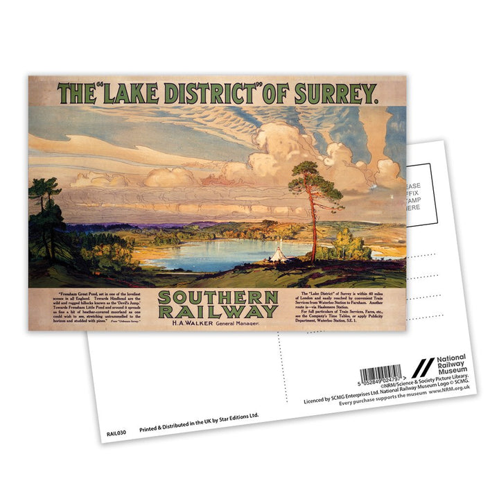The Lake District of Surrey Postcard Pack of 8