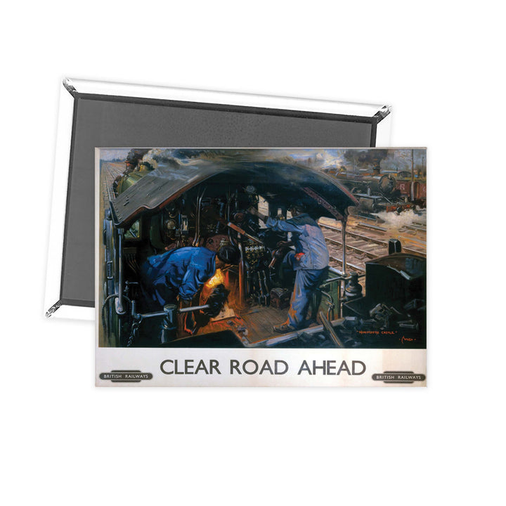 Clear Road Ahead British Railways Fridge Magnet