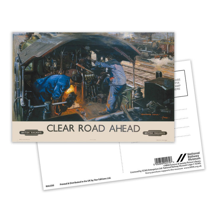 Clear Road Ahead British Railways Postcard Pack of 8